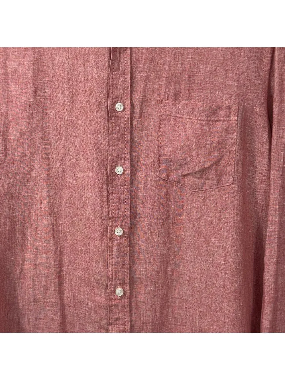 J. Crew Slim Fit Linen Button Front Shirt Size L